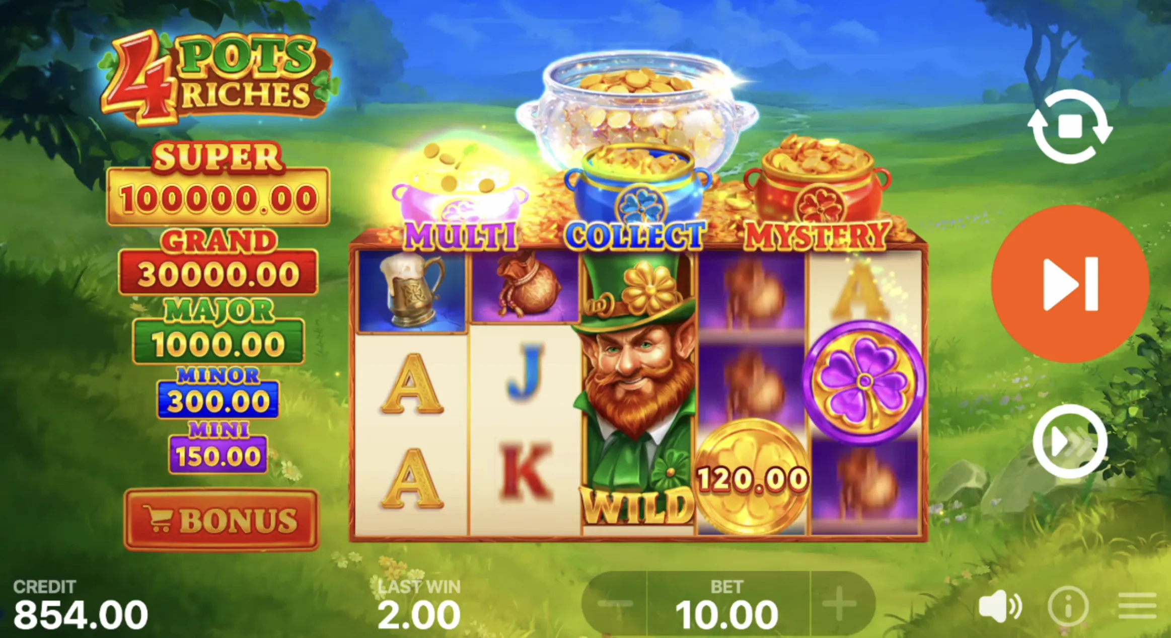 4 Pots Riches: Hold and Win demo