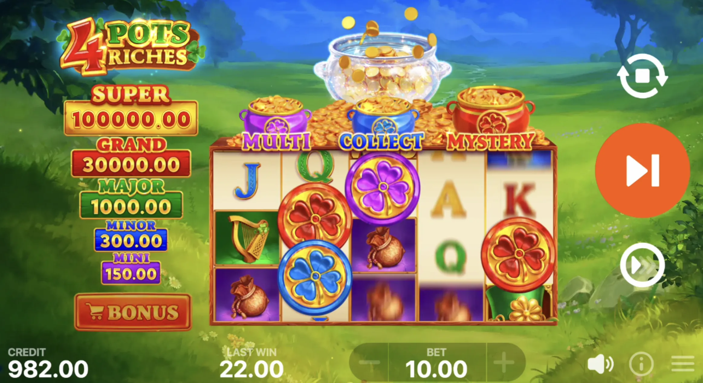 4 Pots Riches: Hold and Win