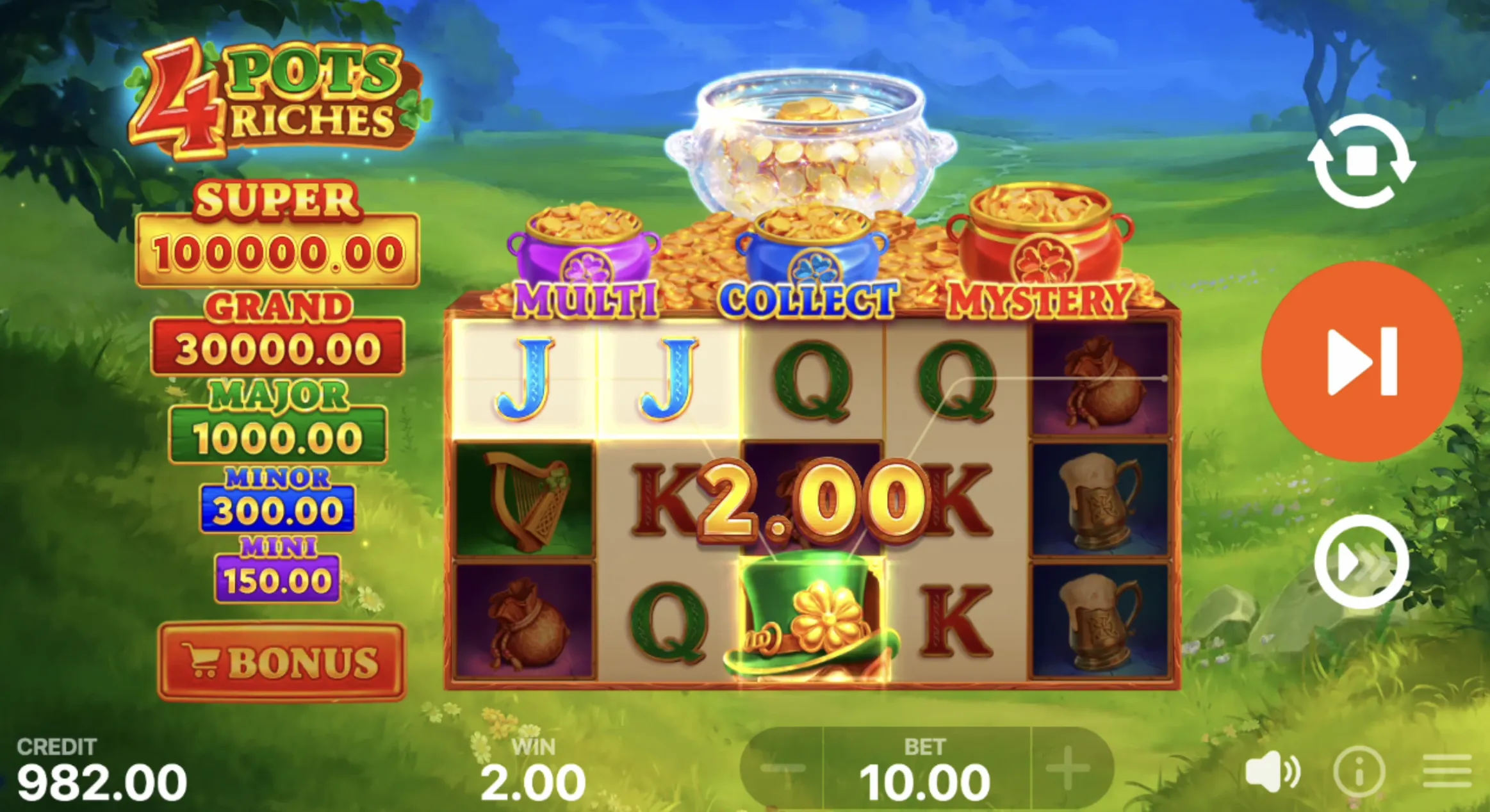 4 Pots Riches: Hold and Win Slot